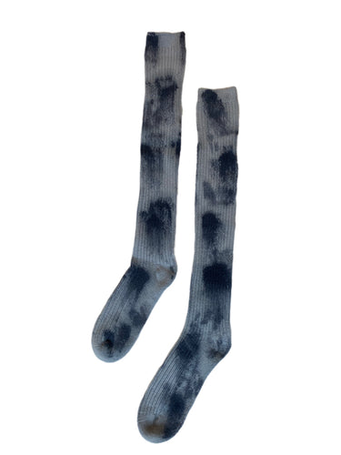 Cashmere Tie-Dye Knee-High Socks (Secret)