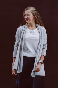 100% Cashmere No.7 Open Cardi (Preorder)